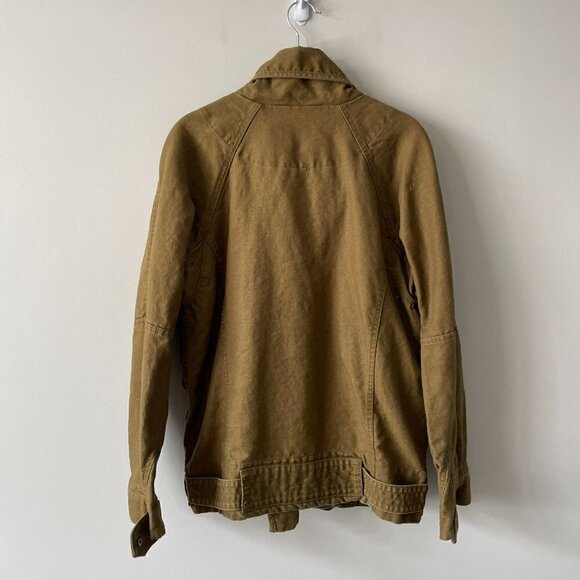 ARITZIA Wilfred Free Oversized Cargo Military Jacket Brown Small - Picture 3 of 9